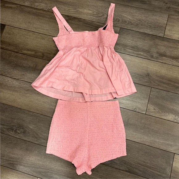 Free People Free-est Rose Pink Zola Short Set Size Small BNWT - Picture 3 of 4